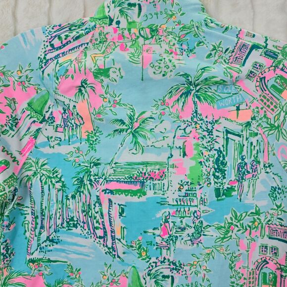 NWT LILLY PULITZER Half-Zip UPF 50+ Skipper Popover Palm Beach Size XXS - Picture 10 of 16